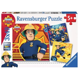 Ravensburger 09386 - Sam, a tűzoltó - 3 x 49 db-os puzzle