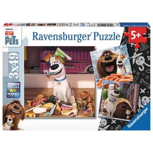 Ravensburger 09413 - A kis kedvencek titkos élete - 3 x 49 db-os puzzle