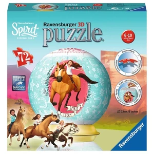 Ravensburger 11143 - Szilaj a szabadon szárnyaló - 72 db-os 3D gömb puzzle