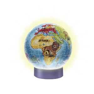 Ravensburger 12184 - Földgömb - 72 db-os 3D világító gömb puzzle
