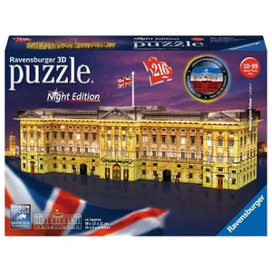 Ravensburger 12529 - Night Edition - Buckingham palota - 216 db-os 3D puzzle
