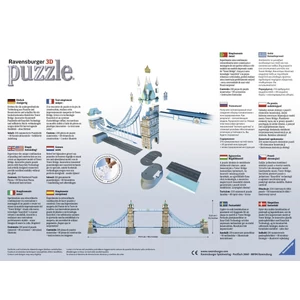 Ravensburger 12559 - Tower Bridge - London - 216 db-os 3D puzzle - 3D ...