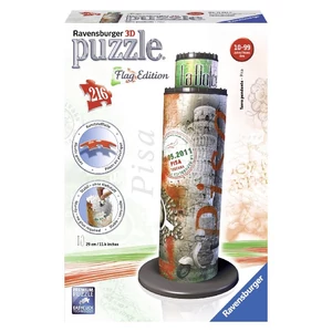Ravensburger 12581 - Flag Edition - Pisai ferde torony - 216 db-os 3D puzzle