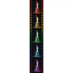 Ravensburger 12596- Night Edition - Szabadság szobor - 108 db-os 3D puzzle