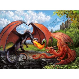 Ravensburger 12708 - Sárkányok harca - 200 db-os XXL puzzle