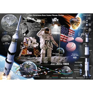 Ravensburger 13980 - Apollo 11. Holdra szállás - 50. évforduló  - 1000 db-os puzzle