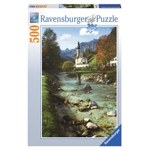 Ravensburger 14175 - Plébániatemplom - Ramsau Felső Bajorország - 500 db-os puzzle
