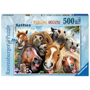Ravensburger 14695 - Selfies - Mókás lovak - 500 db-os puzzle
