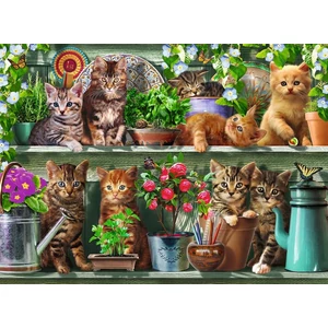 Ravensburger 14824 - Cicák a polcon - 500 db-os puzzle