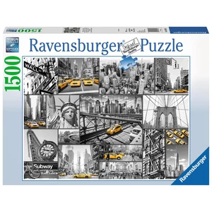 Ravensburger 16354 - New York taxi kollázs - 1500 db-os puzzle