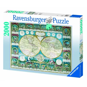 Ravensburger 16670 - Történelmi térkép - 2000 db-os puzzle