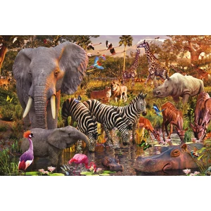 Ravensburger 17037 - Afrikai állatok - 3000 db-os puzzle