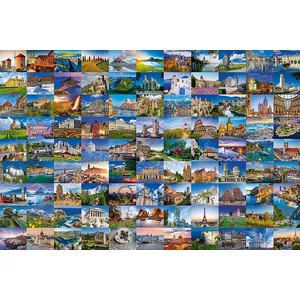 Ravensburger 17080 - A 99 legszebb hely Európában - 3000 db-os puzzle