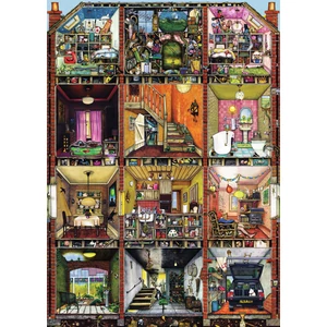Ravensburger 19293 - Higgledy Piggledy House - Colin Thompson - 1000 db-os puzzle