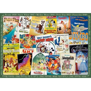 Ravensburger 19874 - Régi Disney poszterek - 1000 db-os puzzle