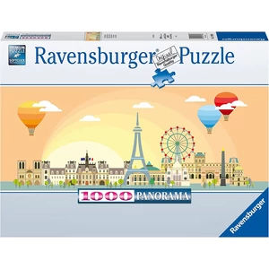 Ravensburger 17393 - Panoráma puzzle - Day in Paris - 1000 db-os