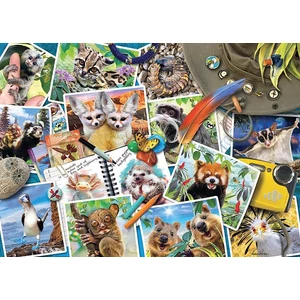Ravensburger 17322 - A traveler's animal journal - 1000 db-os puzzle