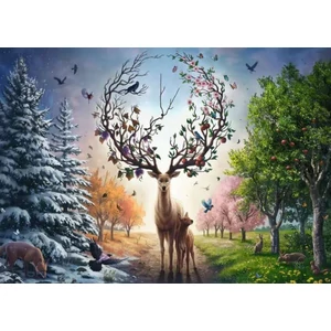 Ravensburger 12001088 - A varázslatos szarvas és a négy évszak - 1000 db-os puzzle