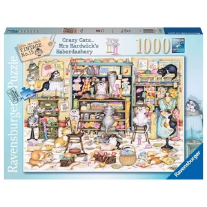 Ravensburger 17623 - Crazy Cats, Haberdashery - 1000 db-os puzzle