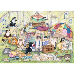 Ravensburger 12000171 - Linda Jane Smith - Crazy Cats - Nyári délután - 1000 db-os puzzle