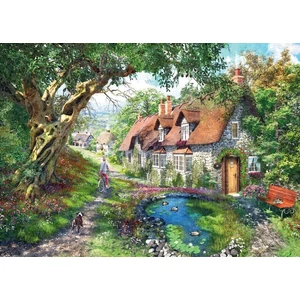 Ravensburger 1000 db-os puzzle - Virágos ösvény (16777)