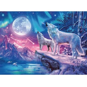 Ravensburger 12000476 - Farkasok a holdfényben - 500 db-os Fluoreszkáló puzzle
