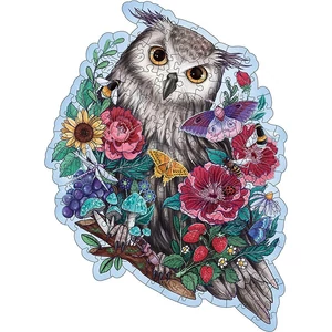 Ravensburger 17511 - WOODEN - Mysterious Owl - 150 db-os Fa sziluett puzzle