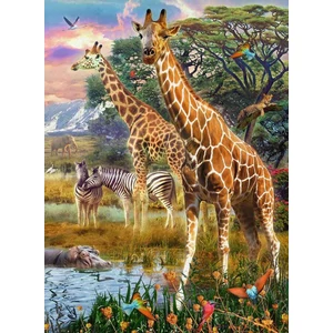 Ravensburger 12943 - Színes szavanna - 150 db-os XXL puzzle