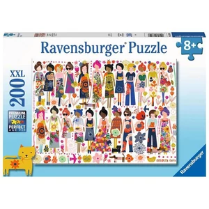 Ravensburger 13359 - Virágos barátok - 200 db-os XXL puzzle
