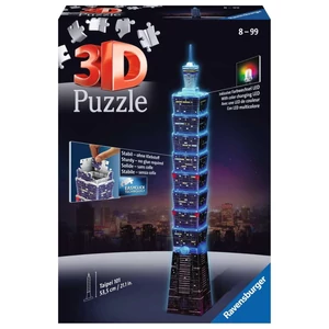 Ravensburger 11149 - Night Edition - Tajpej - 216 db-os 3D puzzle