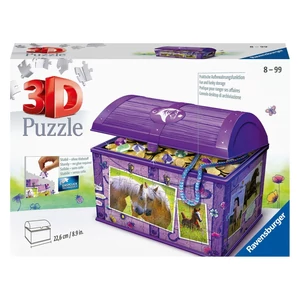 Ravensburger 11173 - Lovas kincsesláda - tároló doboz - 216 db-os 3D puzzle