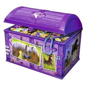 Ravensburger 11173 - Lovas kincsesláda - tároló doboz - 216 db-os 3D puzzle
