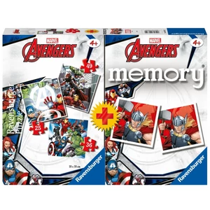 Ravensburger 20674 - Marvel - Bosszúállók - 4 az 1-ben puzzle és memóriajáték