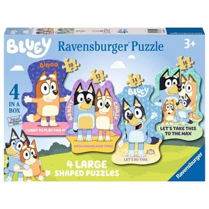 Ravensburger 03132 - Bluey - 4 az 1-ben (10,12,14,16 db-os) Sziluett puzzle