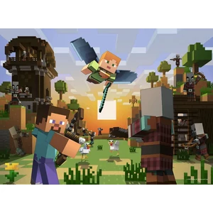 Ravensburger 05716 - Minecraft - 4 x 100 db-os puzzle