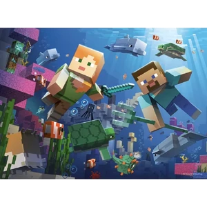 Ravensburger 05716 - Minecraft - 4 x 100 db-os puzzle