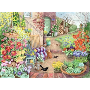 Ravensburger 17139 - Happy Days - Mesés kertek - 4 x 500 db-os puzzle
