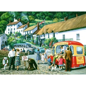 Ravensburger 12001527 - Happy Days - Nyaralás brit módra - 4 x 500 db-os puzzle