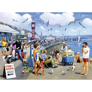 Ravensburger 12001527 - Happy Days - Nyaralás brit módra - 4 x 500 db-os puzzle