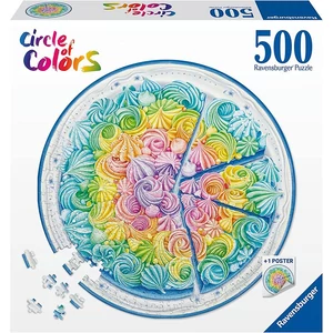 Ravensburger 17349 - Circle of Colors - Rainbow Cake - 500 db-os puzzle