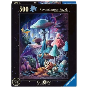 Ravensburger 12001386 - Glow in the Dark - Holdfényes gombák - 500 db-os puzzle