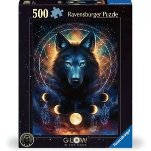 Ravensburger 12000442 - Farkas - 500 db-os Fluoreszkáló puzzle