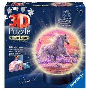 Ravensburger 11843 - Lovak a parton - 72 db-os 3D világító gömb puzzle