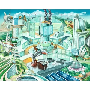 Ravensburger 12001183 - Anno 2083 - 919 db-os Exit puzzle: Circle