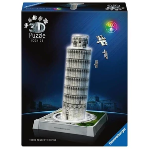 Ravensburger Iconics 12008028 - Night Edition - Pisai ferde torony - 231 db-os 3D puzzle