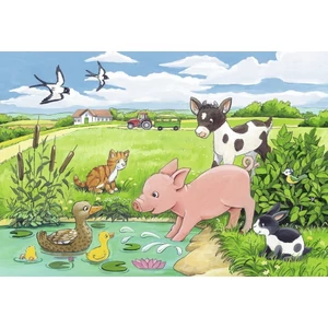 Ravensburger 07582 - Háziállat kölykök - 2 x 12 db-os puzzle