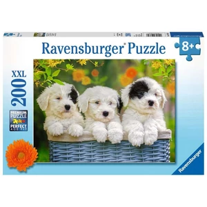 Ravensburger 12765 - Aranyos kiskutyák - 200 db-os XXL puzzle