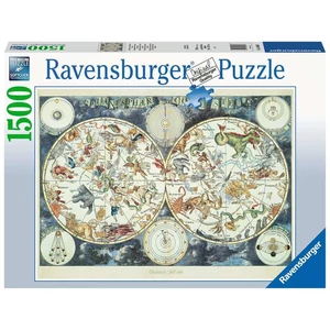 Ravensburger 16003 - Fantasztikus állatok térképe - 1500 db-os puzzle