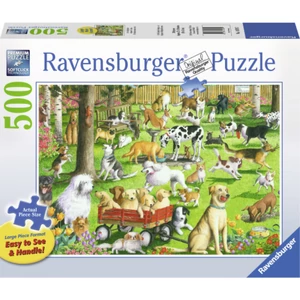 Ravensburger 14870 - A kutyaparkban - 500 db-os puzzle