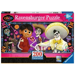 Ravensburger 12739 - Panoráma puzzle - Coco- Emlékezz rám - 200 db-os puzzle